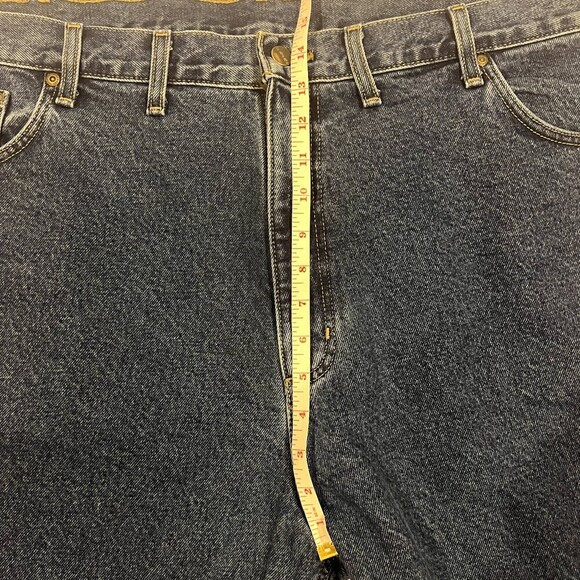 Carhart B14 Flannel Lined Washed Denim Work Dungarees Mens 46/30 Discontinued - Picture 11 of 12